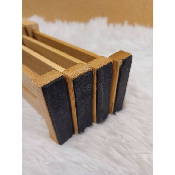 Utoplike Bamboo Drawer Dividers- Set of 4 - Picture 2 of 7